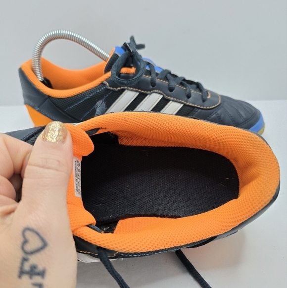 Adidas | Super Sala navy leather sporty Blokecore soccer sneakers | WMS 9 - Picture 5 of 12